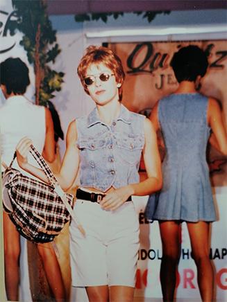 női farmermellény a 90-es években