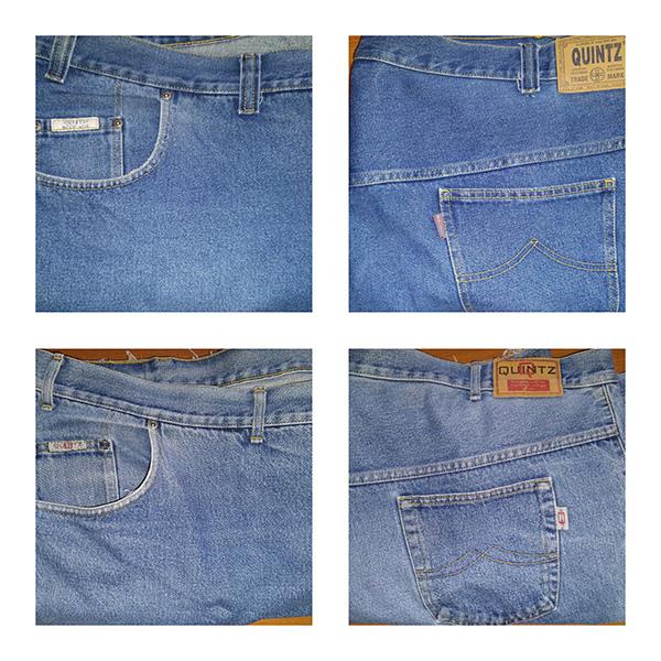 Quintz Jeans régi kék farmernadrág