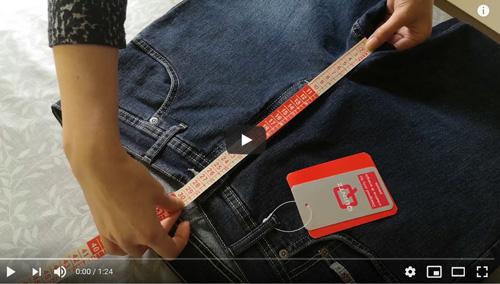 férfi nadrág méretvétel